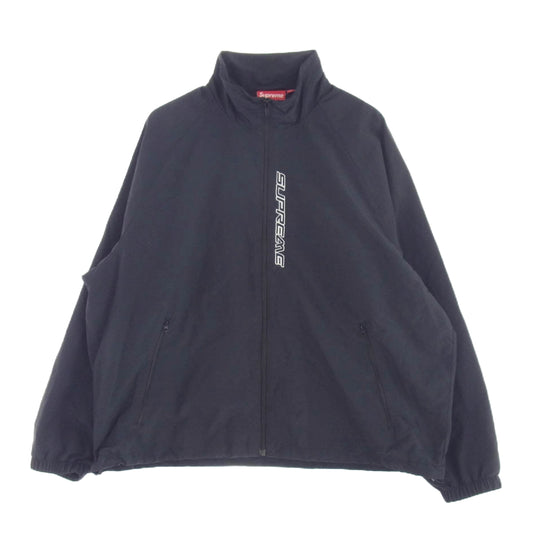 Supreme シュプリーム 25SS Contrast Zip Track Jacket ナイロン ジップアップ トラック ジャケット ブラック系 L【美品】【中古】