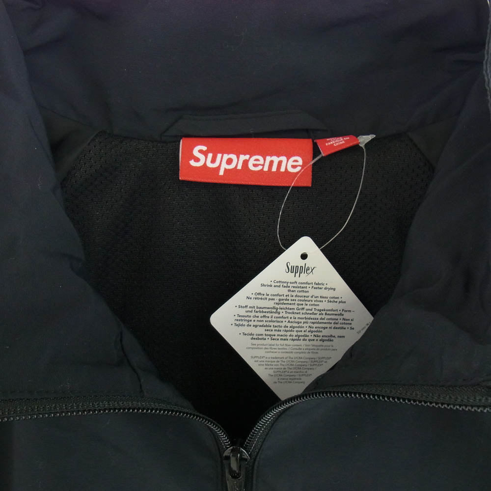 Supreme シュプリーム 25SS Contrast Zip Track Jacket ナイロン ジップアップ トラック ジャケット ブラック系 L【美品】【中古】