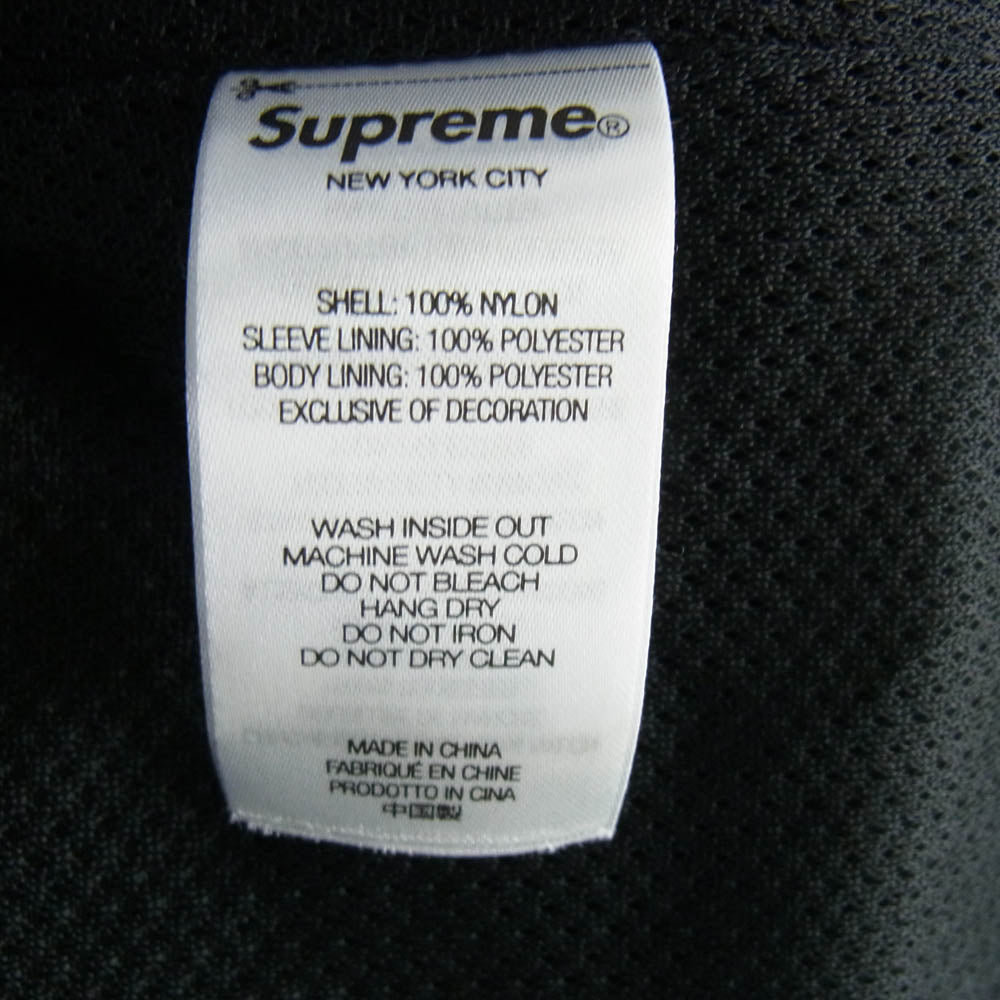 Supreme シュプリーム 25SS Contrast Zip Track Jacket ナイロン ジップアップ トラック ジャケット ブラック系 L【美品】【中古】