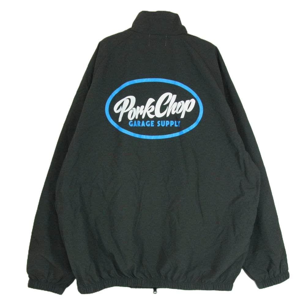 PORKCHOP ポークチョップ OVAL LOGO NYLON JKT バックプリント ナイロンジャケット グリーン系 XL【中古】