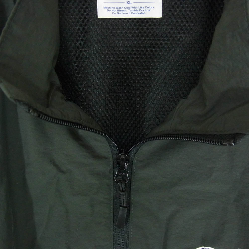 PORKCHOP ポークチョップ OVAL LOGO NYLON JKT バックプリント ナイロンジャケット グリーン系 XL【中古】