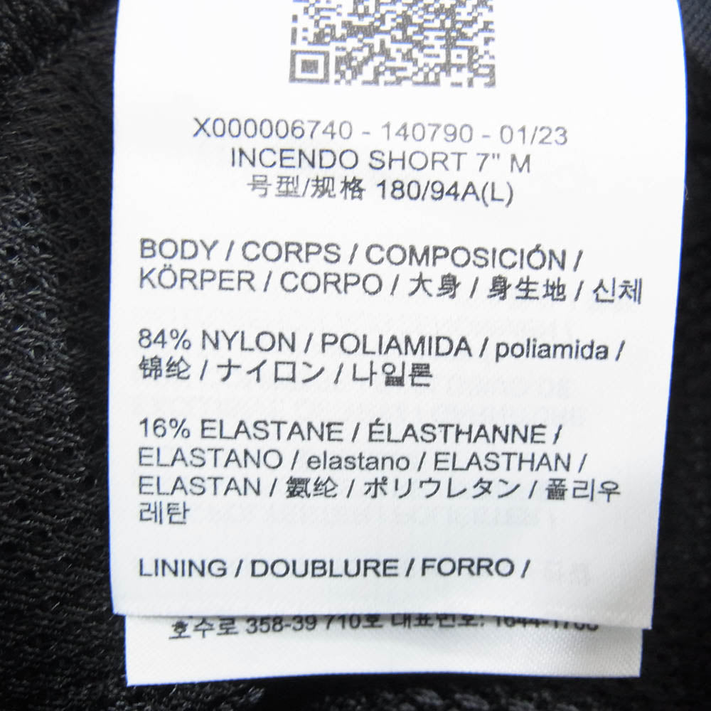 ARC'TERYX アークテリクス X000006740 Incendo Short インセンド ショーツ ショート パンツ ブラック系 L【極上美品】【中古】