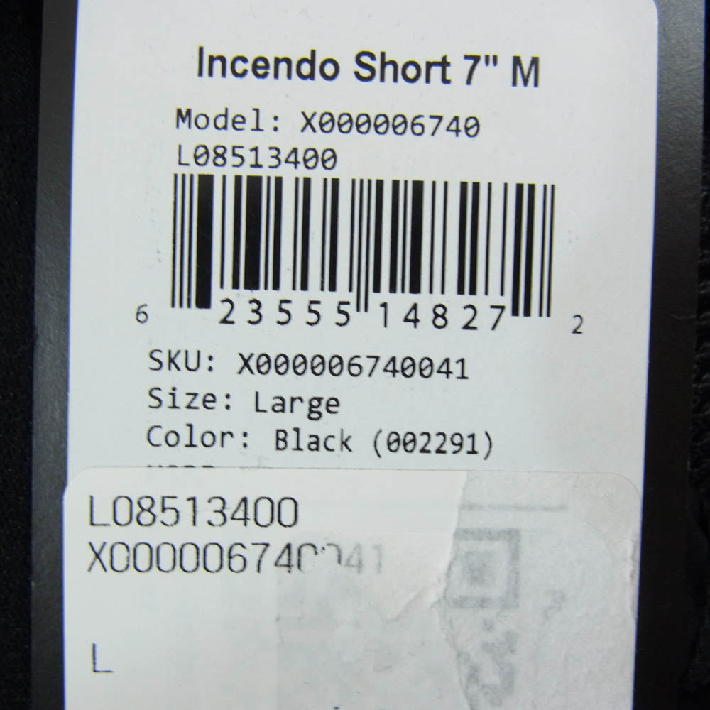 ARC'TERYX アークテリクス X000006740 Incendo Short インセンド ショーツ ショート パンツ ブラック系 L【極上美品】【中古】