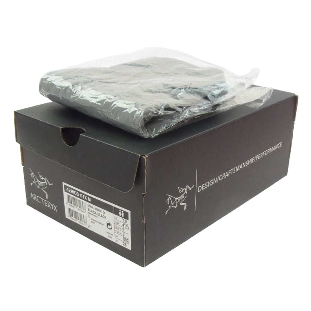 ARC'TERYX アークテリクス AERIOS GTX エアリオス ゴアテックス スニーカー ブラック系 26ｃｍ【中古】