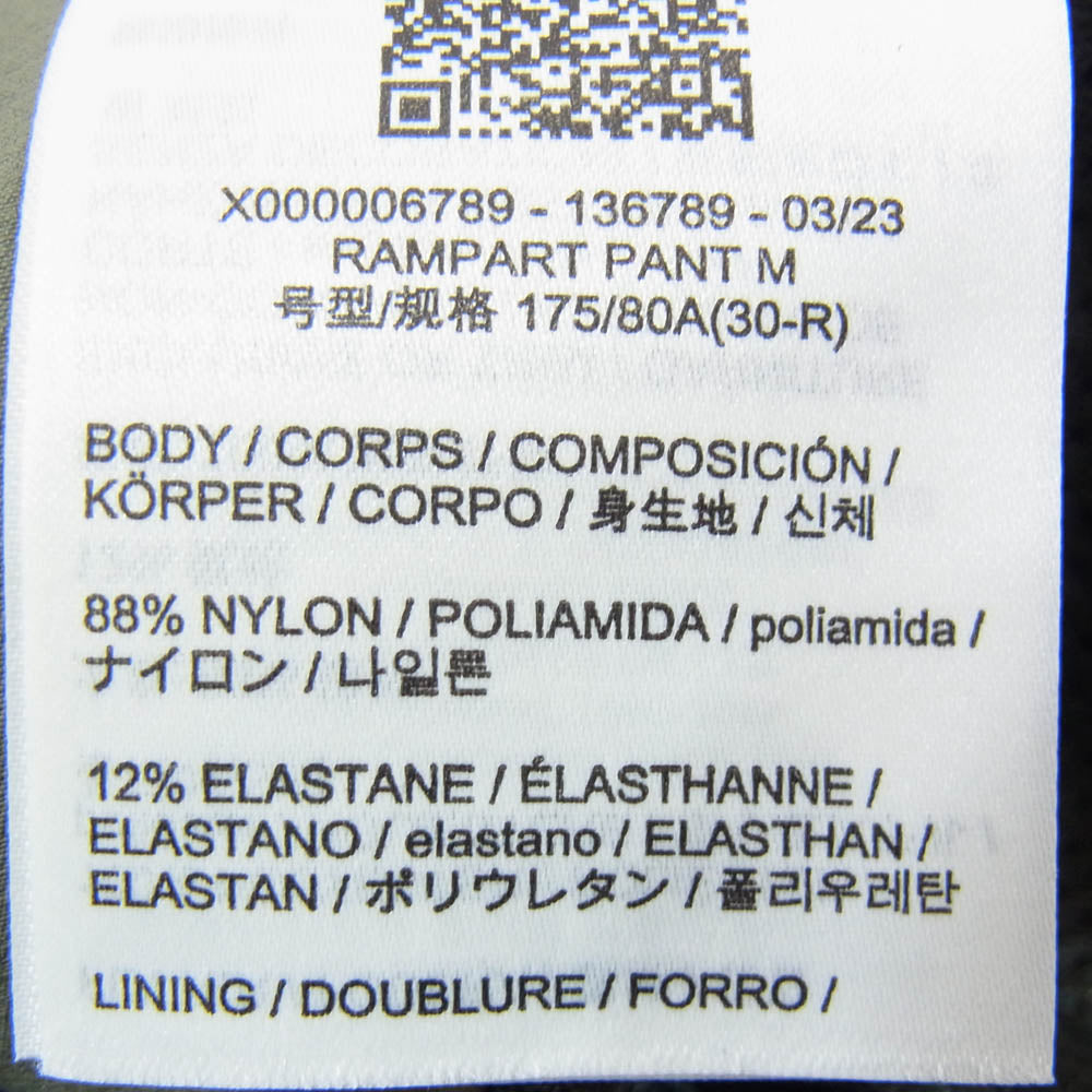 ARC'TERYX アークテリクス X000006789 RAMPART PANT ランパート ナイロン カーゴ パンツ カーキ系 30【極上美品】【中古】