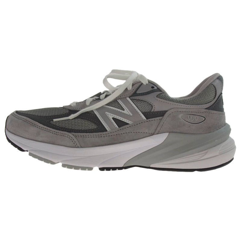NEW BALANCE ニューバランス M990GL6 USA製 990 スエード切替 ローカット スニーカー グレー系 28.5cm【新古品】【未使用】【中古】