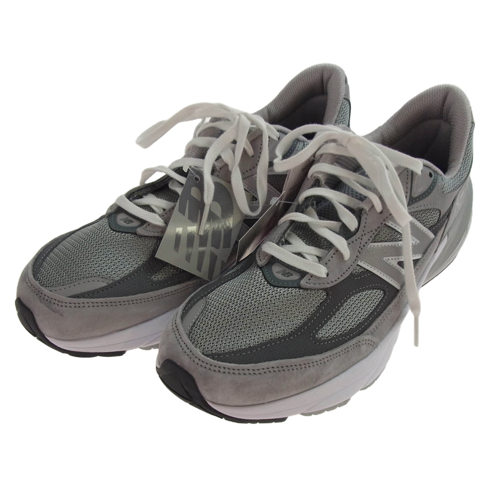 NEW BALANCE ニューバランス M990GL6 USA製 990 スエード切替 ローカット スニーカー グレー系 28.5cm【新古品】【未使用】【中古】