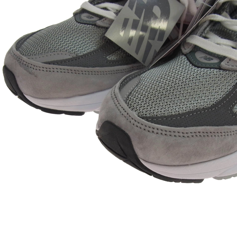 NEW BALANCE ニューバランス M990GL6 USA製 990 スエード切替 ローカット スニーカー グレー系 28.5cm【新古品】【未使用】【中古】