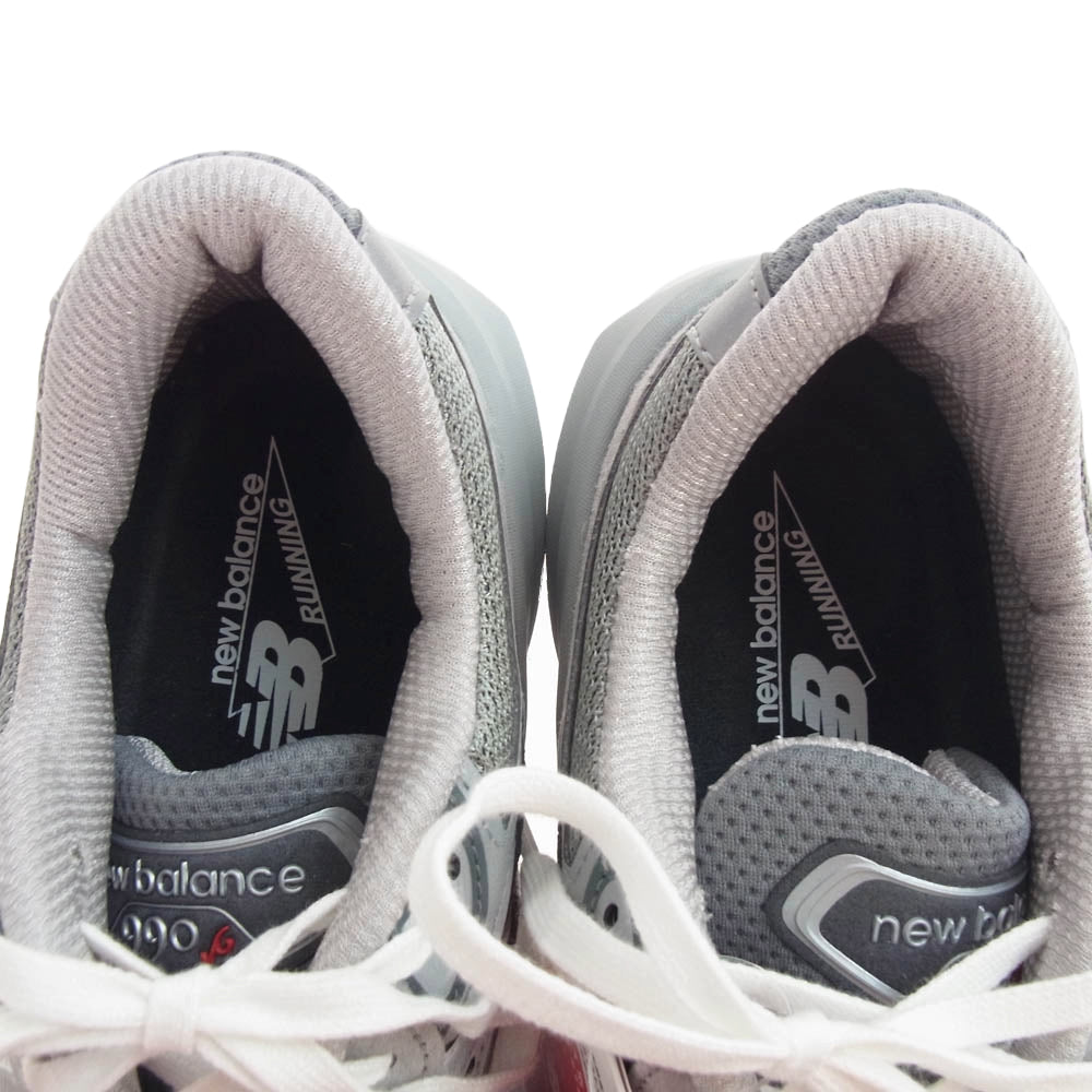 NEW BALANCE ニューバランス M990GL6 USA製 990 スエード切替 ローカット スニーカー グレー系 28.5cm【新古品】【未使用】【中古】