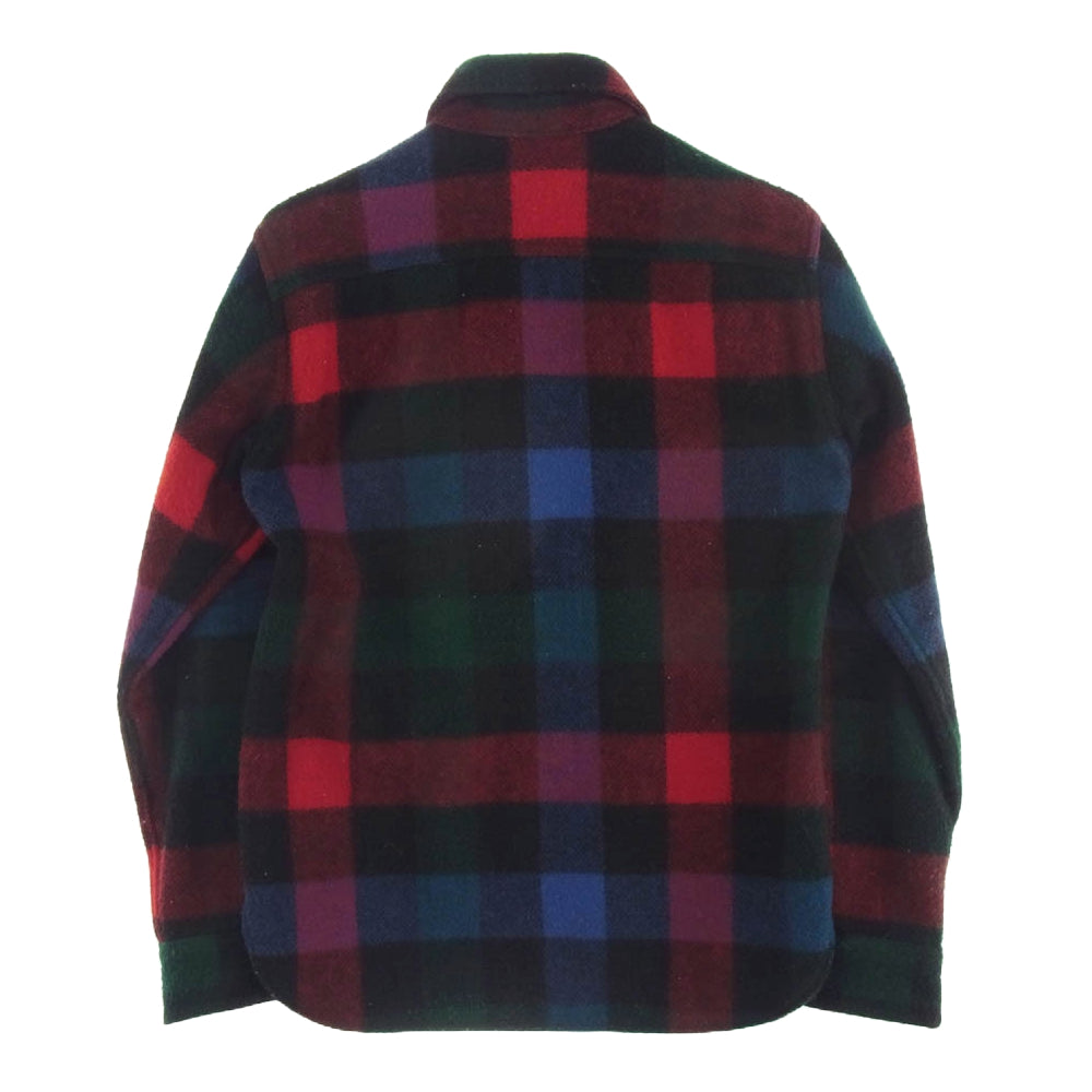 HOLLYWOOD RANCH MARKET ハリウッドランチマーケット USA製 ウールリッチファブリック ウール チェック シャツ マルチカラー系 S【中古】