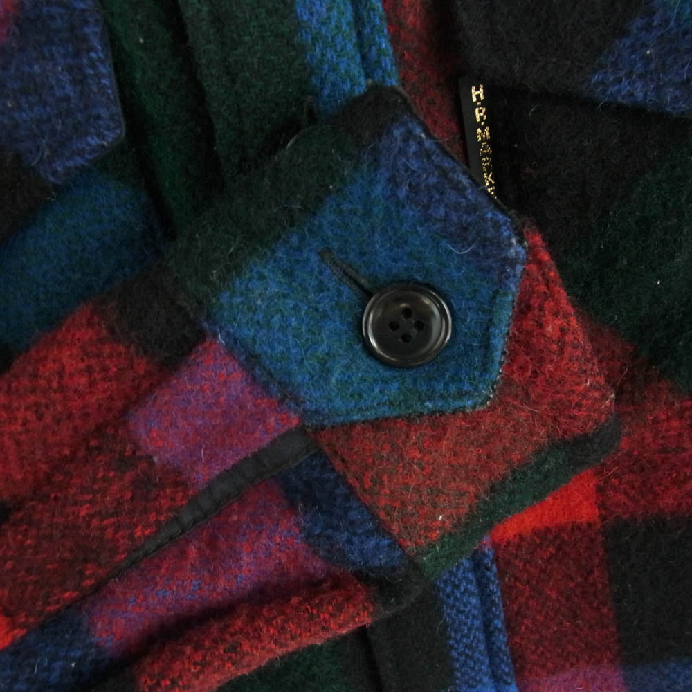 HOLLYWOOD RANCH MARKET ハリウッドランチマーケット USA製 ウールリッチファブリック ウール チェック シャツ マルチカラー系 S【中古】