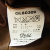 ゴールド GL-80309 加工 レザー ジャケット ブルゾン ブラウン系 40【中古】