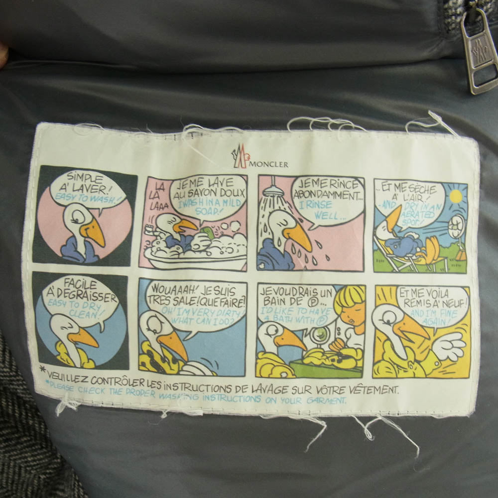 MONCLER モンクレール FLORIAN フロリアン ダウン ジャケット グレー系 1【中古】