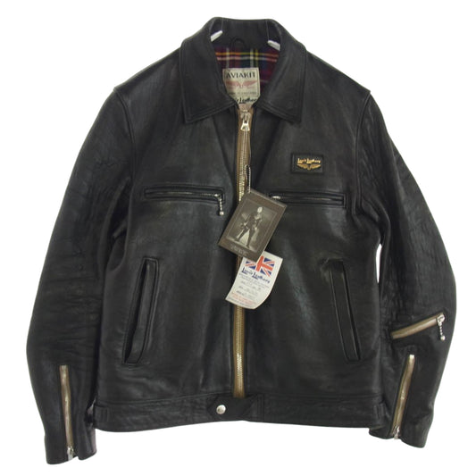 Lewis Leathers ルイスレザー 551TV DOMINATOR TIGHT FIT ドミネーター タイトフィット シープスキン レザー シングルライダース ジャケット ブラック系 38【中古】