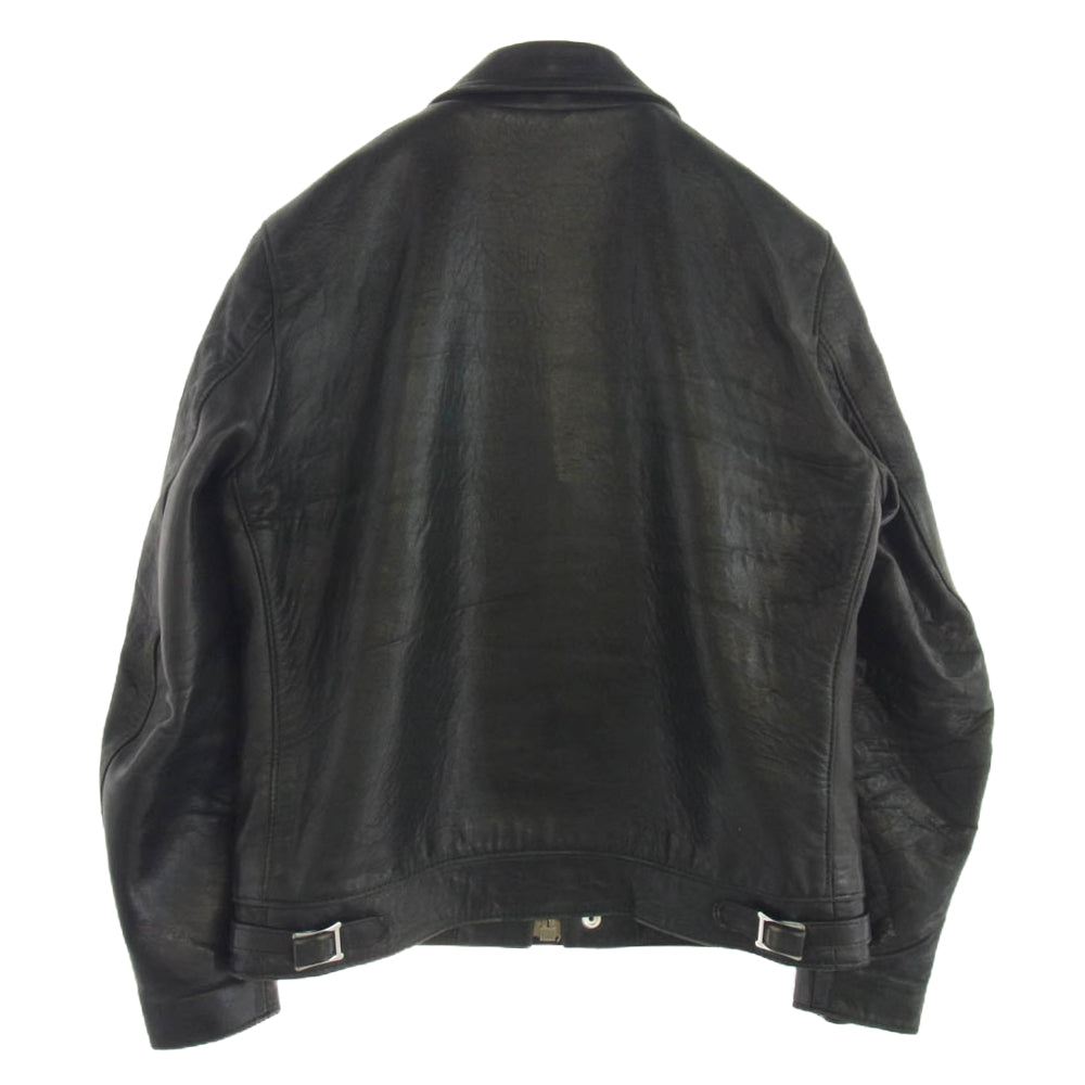 Lewis Leathers ルイスレザー 551TV DOMINATOR TIGHT FIT ドミネーター タイトフィット シープスキン レザー シングルライダース ジャケット ブラック系 38【中古】