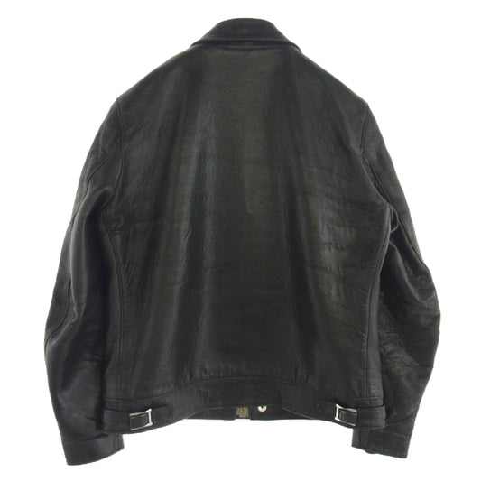 Lewis Leathers ルイスレザー 551TV DOMINATOR TIGHT FIT ドミネーター タイトフィット シープスキン レザー シングルライダース ジャケット ブラック系 38【中古】