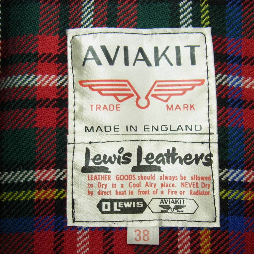 Lewis Leathers ルイスレザー 551TV DOMINATOR TIGHT FIT ドミネーター タイトフィット シープスキン レザー シングルライダース ジャケット ブラック系 38【中古】