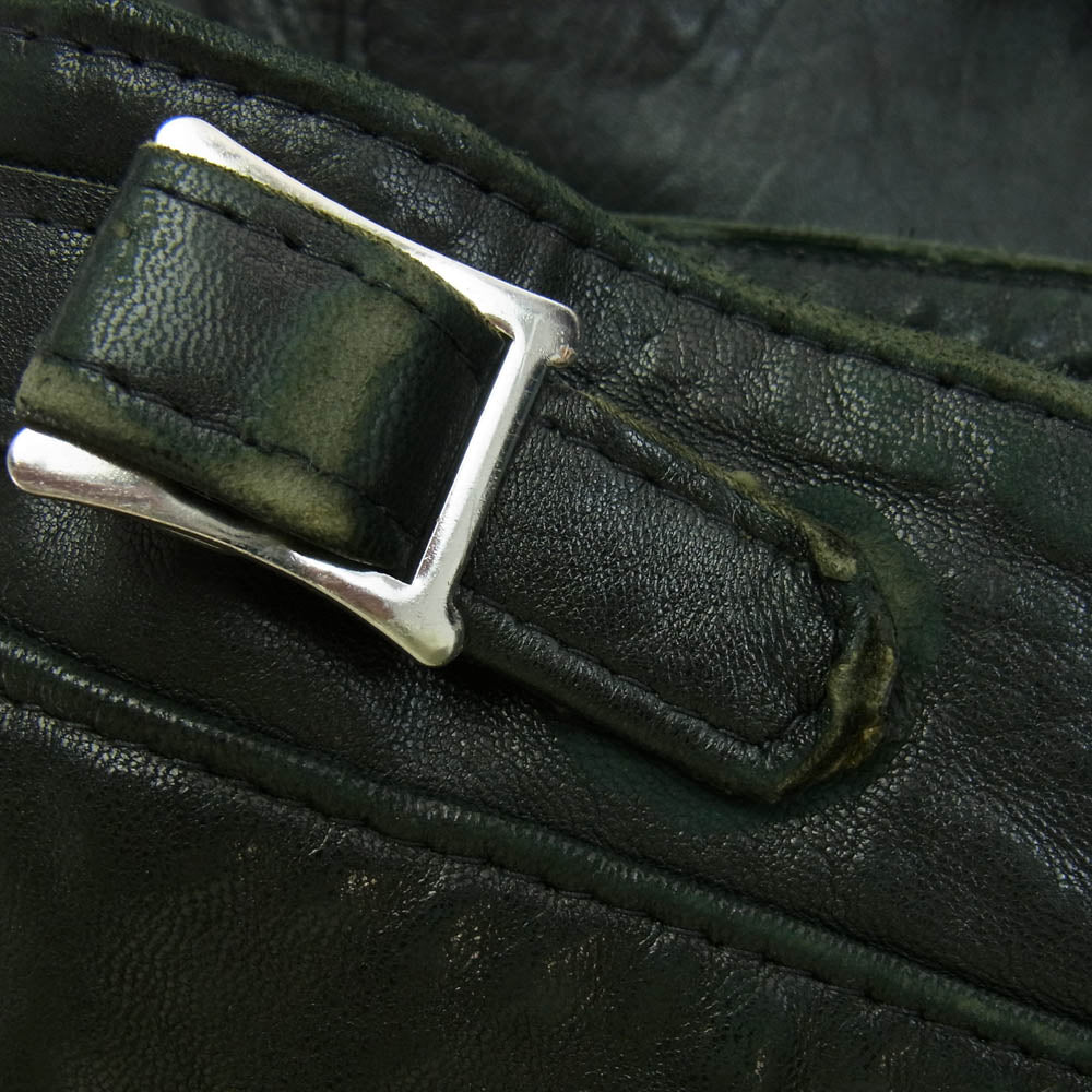 Lewis Leathers ルイスレザー 551TV DOMINATOR TIGHT FIT ドミネーター タイトフィット シープスキン レザー シングルライダース ジャケット ブラック系 38【中古】