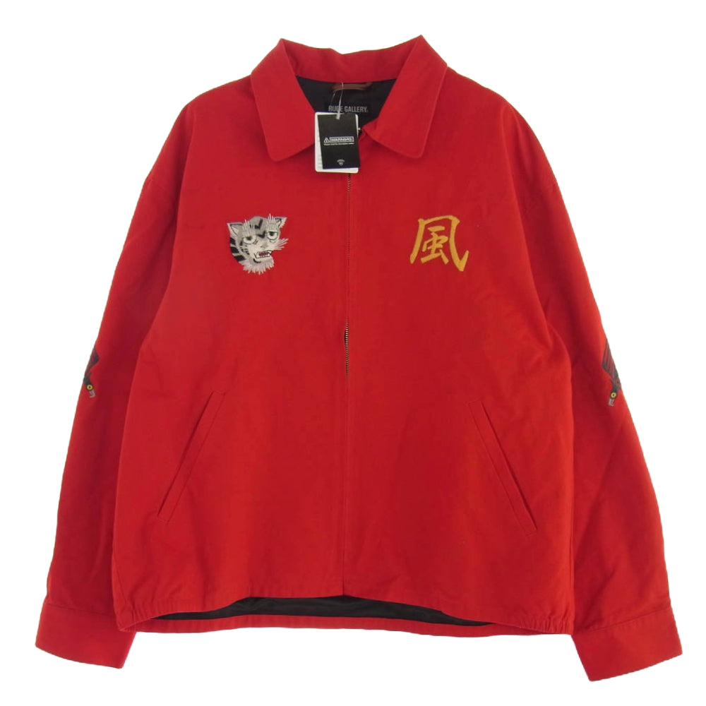RUDE GALLERY ルードギャラリー カメレオン島 VIETNAM JACKET(BLK) ストリートスライダース ベトジャン レッド系 XL【中古】