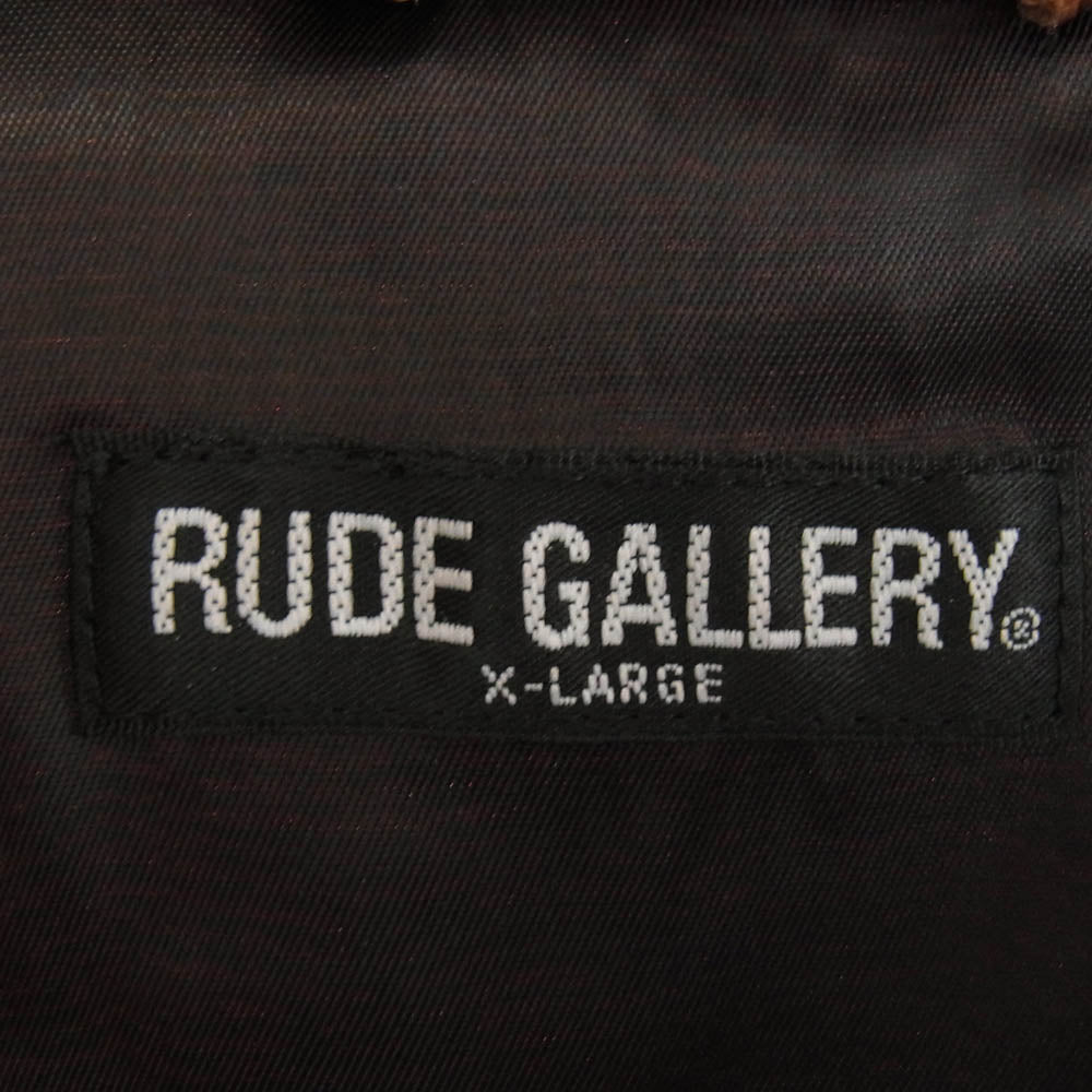 RUDE GALLERY ルードギャラリー カメレオン島 VIETNAM JACKET(BLK) ストリートスライダース ベトジャン レッド系 XL【中古】