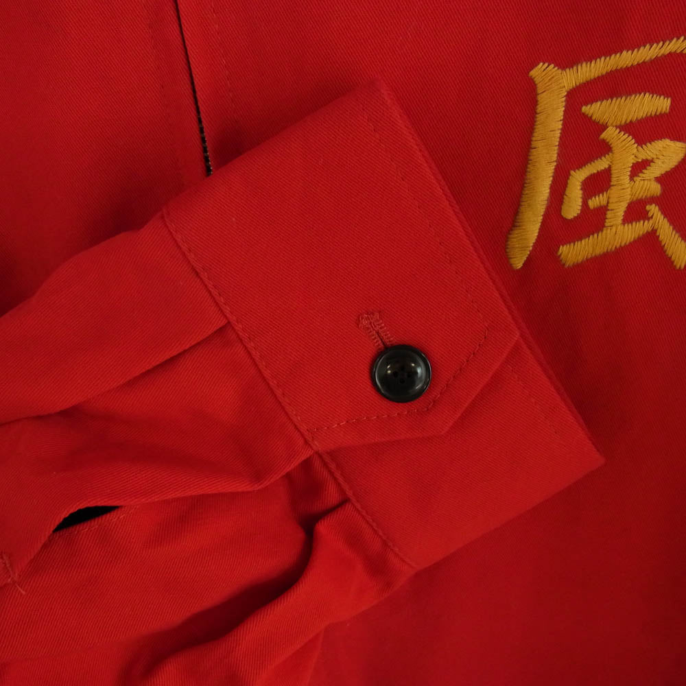 RUDE GALLERY ルードギャラリー カメレオン島 VIETNAM JACKET(BLK) ストリートスライダース ベトジャン レッド系 XL【中古】