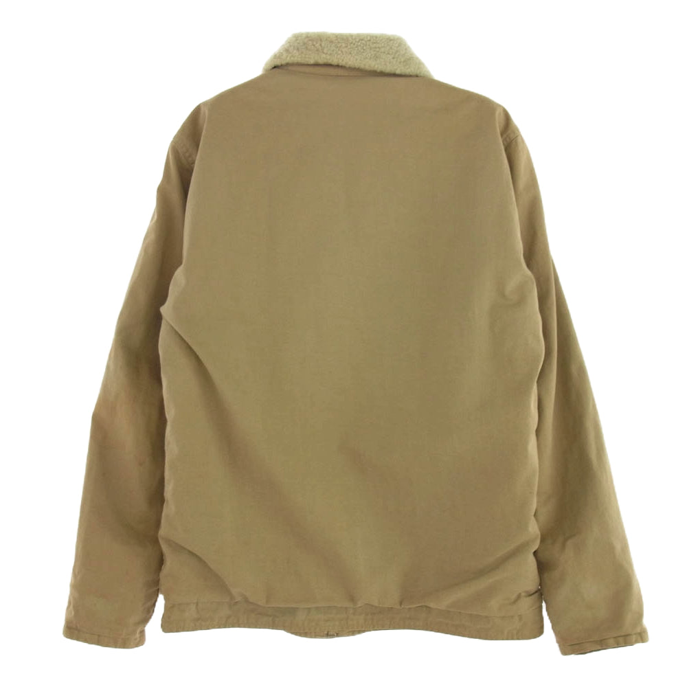 VISVIM ビズビム VS0001576 DECKHAND JKT WIND STOPPER デックハンド ウィンドストッパー 裏ボア ジップアップ N-1 デッキ ジャケット カーキ系 M【中古】