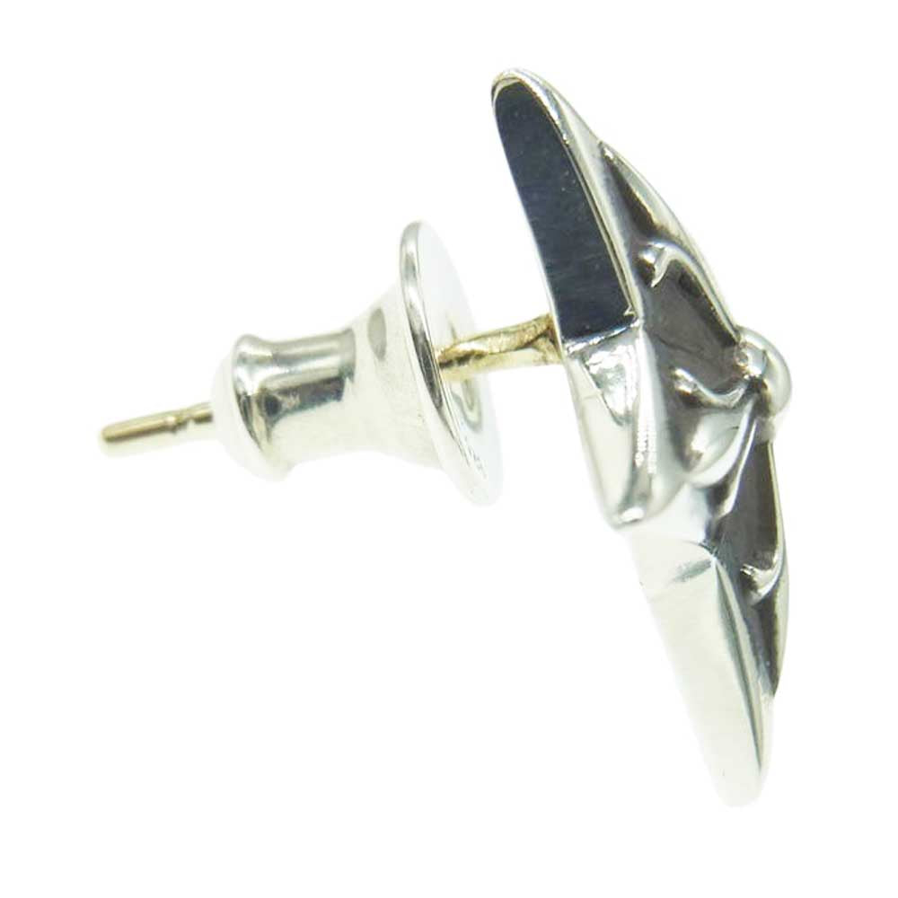 CHROME HEARTS クロムハーツ（原本有） Large 5P STAR STUD ラージ ファイブポイント スター スタッド ピアス シルバー系【中古】