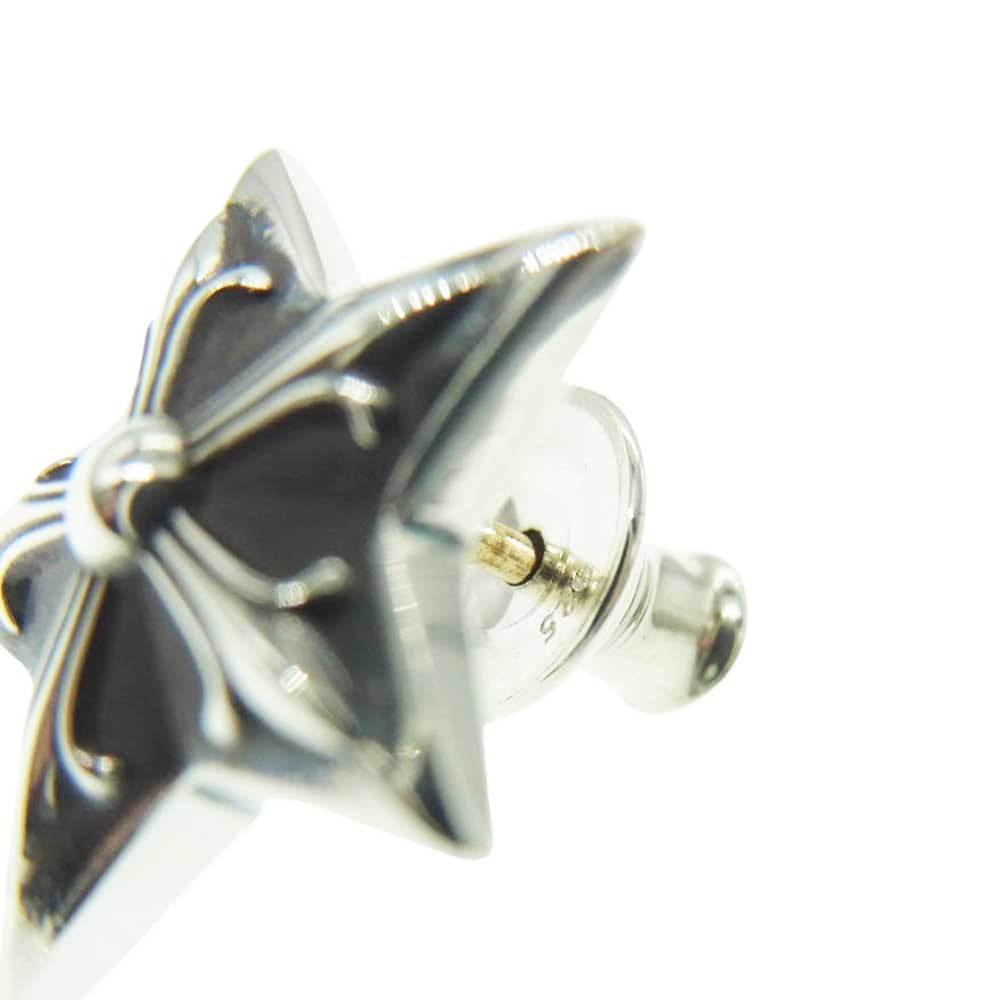 CHROME HEARTS クロムハーツ（原本有） Large 5P STAR STUD ラージ ファイブポイント スター スタッド ピアス シルバー系【中古】