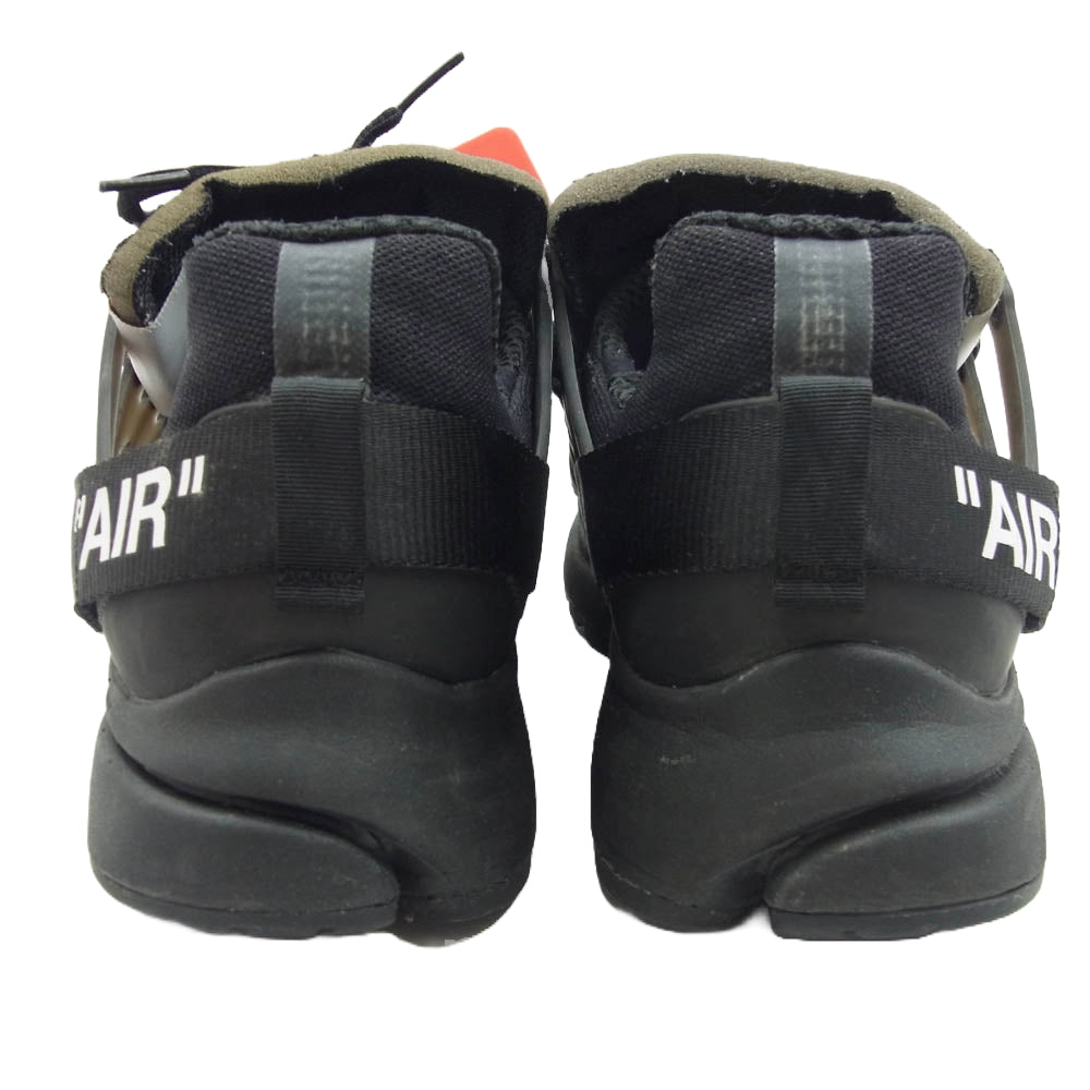 NIKE ナイキ AA3830-002 フェイクバスターズ鑑定済 Off-White Air Presto オフホワイト エアプレスト スニーカー ブラック系 28cm【中古】