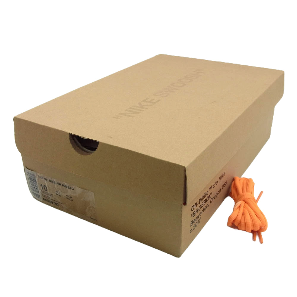 NIKE ナイキ AA3830-002 フェイクバスターズ鑑定済 Off-White Air Presto オフホワイト エアプレスト スニーカー ブラック系 28cm【中古】