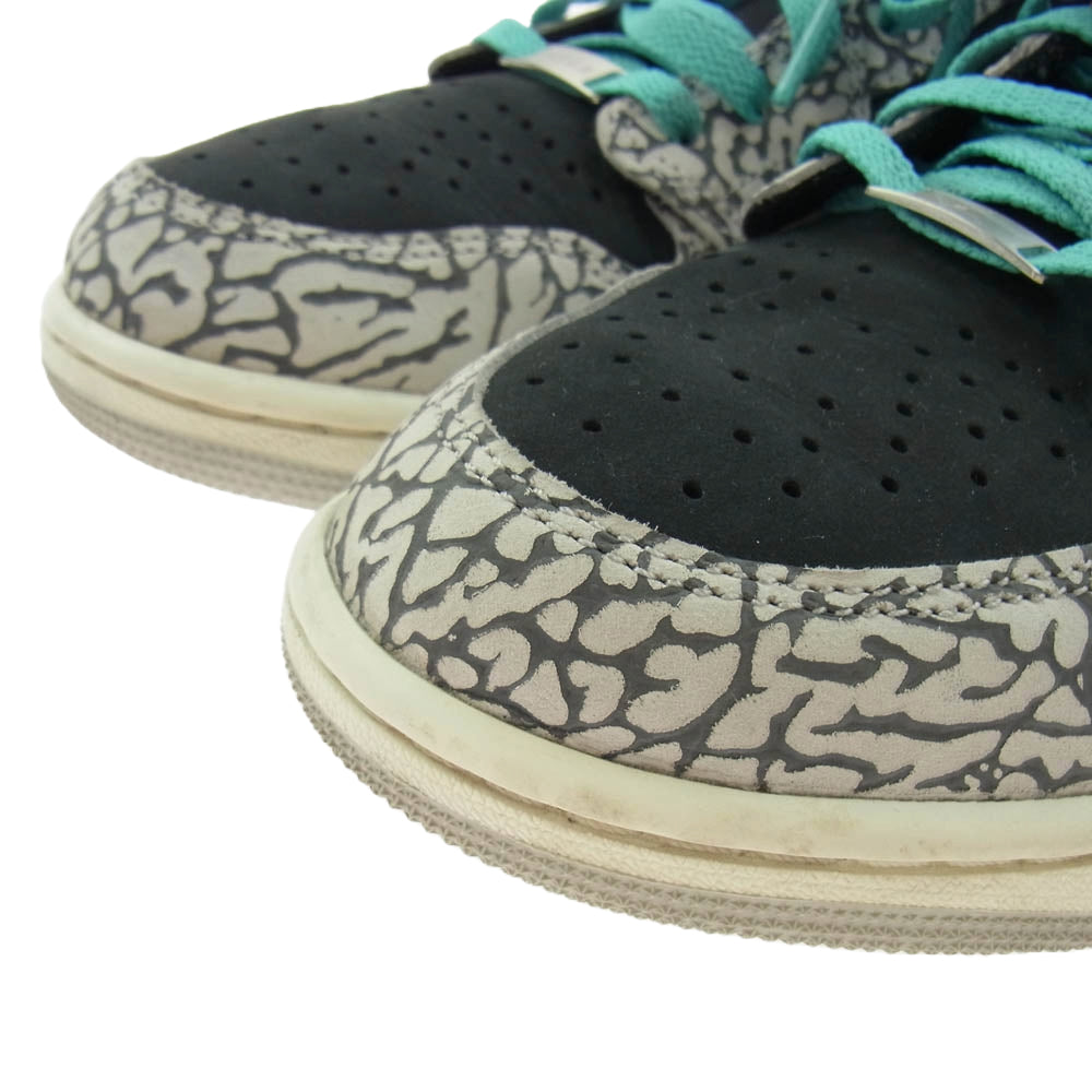NIKE ナイキ CZ0790-001 AIR JORDAN1 RETRO LOW Black Cement AJ1 エアジョーダン 1 レトロ ロー ブラックセメント カスタム ローカット スニーカー ブラック系 ライトブルー系 27.5cm【中古】