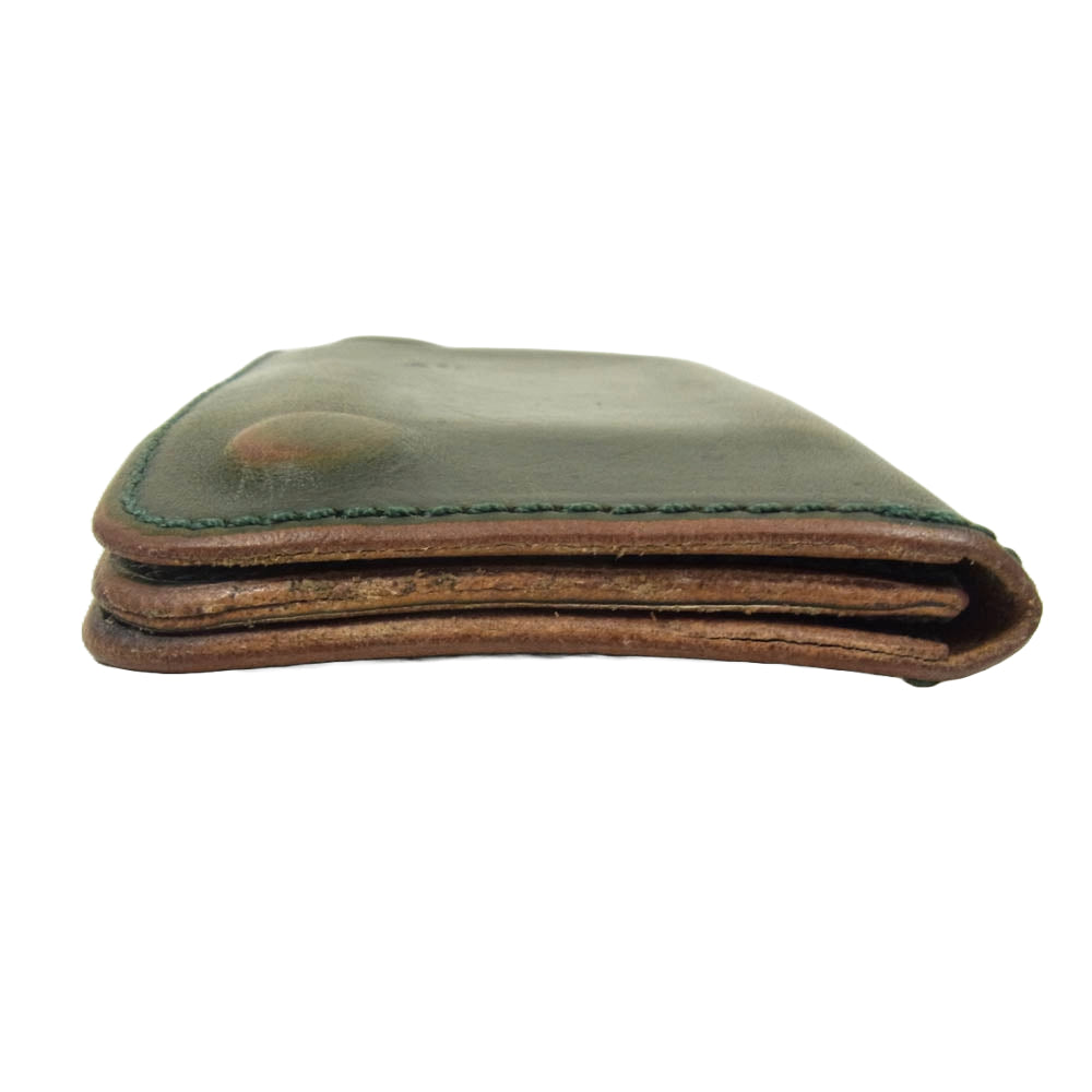 LARRY SMITH ラリースミス TRUCKERS WALLET LIMITED WALLET レザー トラッカー リミテッド ウォレット グリーン系【中古】