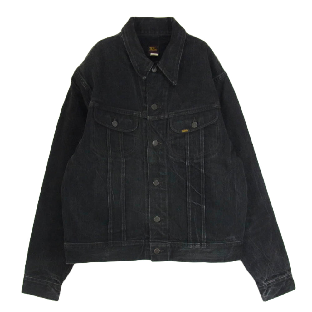 RRL ダブルアールエル 271-J Trucker Jacket デニム トラッカー ジャケット ブラック系 L【中古】