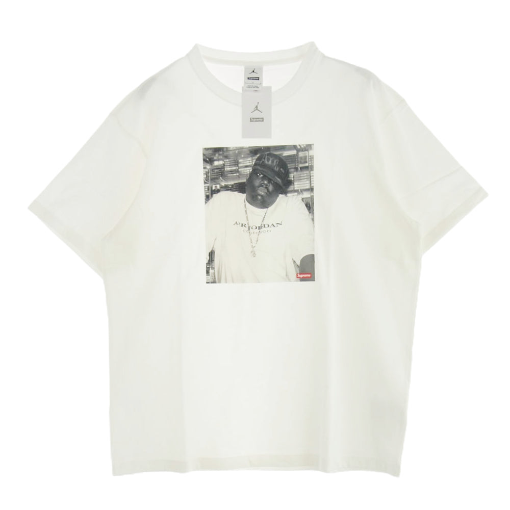 Supreme シュプリーム 24AW Jordan Biggie S/S Top Tee ジョーダン ビギー ショート スリーブ トップ 半袖 Tシャツ ホワイト Lサイズ ホワイト系 L【新古品】【未使用】【中古】