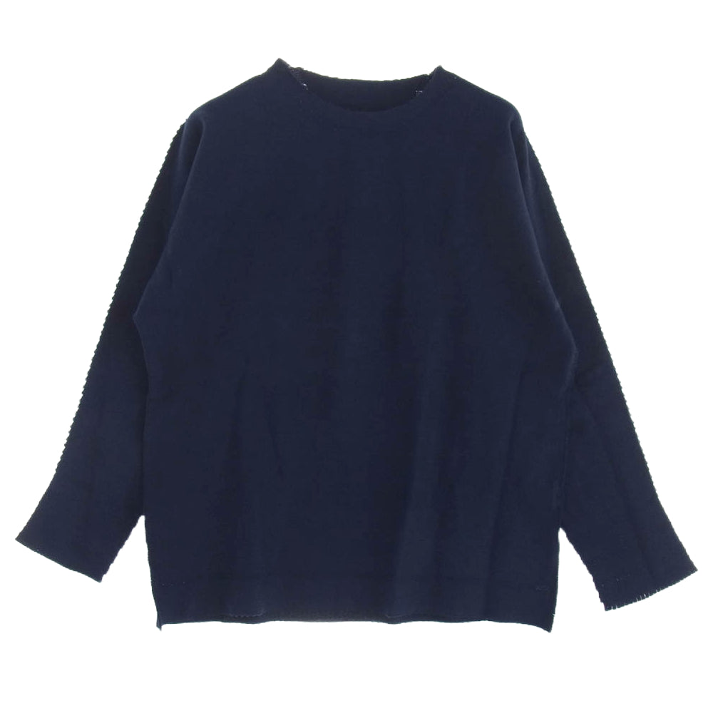 ISSEY MIYAKE イッセイミヤケ AT23KK424 A-POC ABLE TYPE-A BASICS コットン ニット ネイビー系【中古】