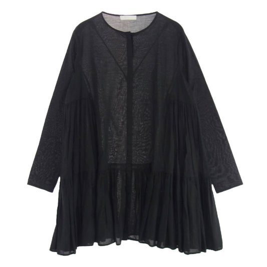 マーレット 9910300041 SOLIMAN DRESS ソリマン ティアード コットン ワンピース ブラック系 XS【中古】