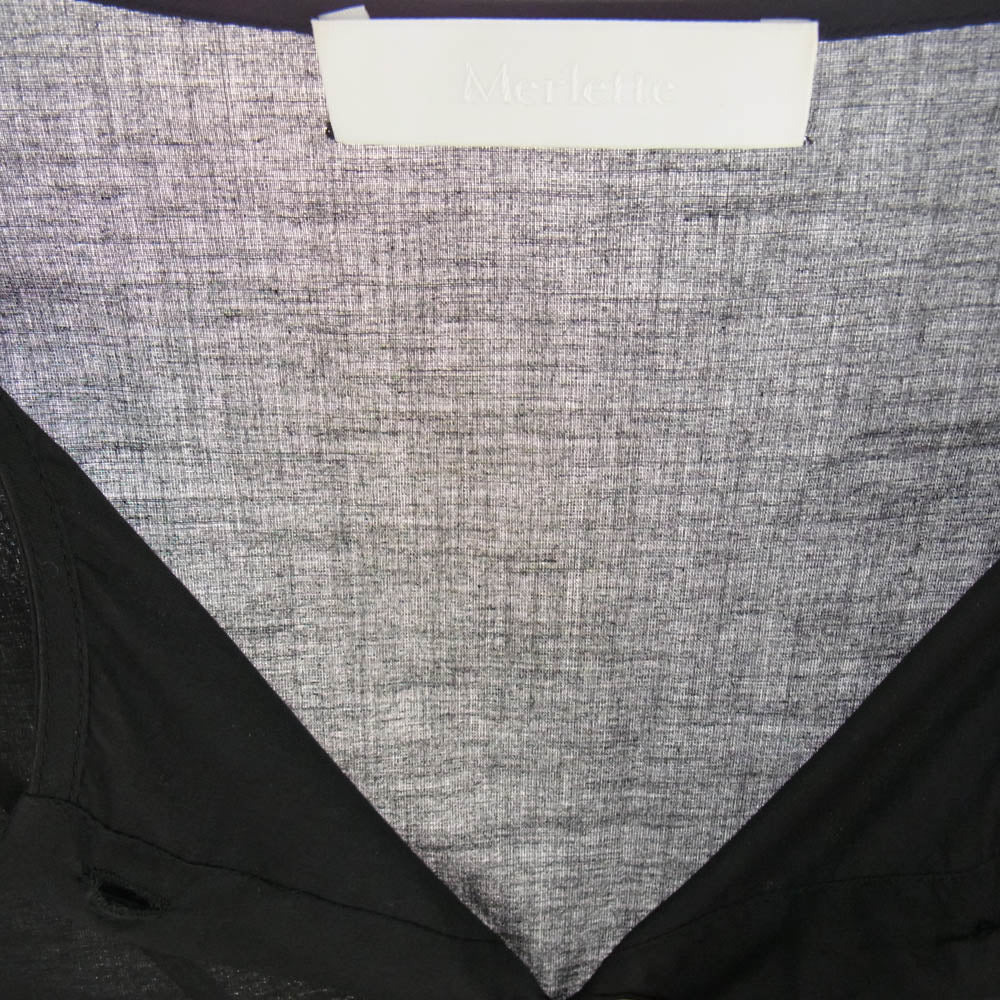 マーレット 9910300041 SOLIMAN DRESS ソリマン ティアード コットン ワンピース ブラック系 XS【中古】