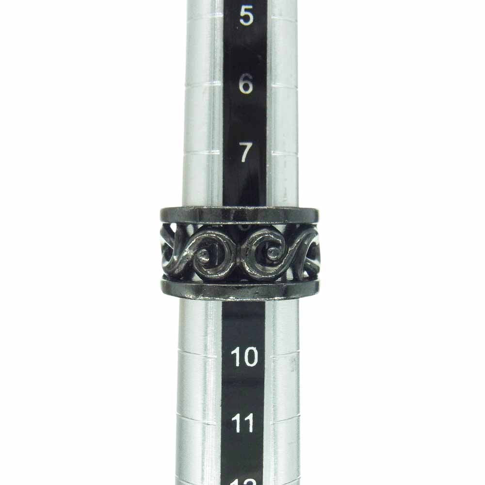 PUERTA DEL SOL プエルタデルソル R755BK アラベスク チャンネル リング ブラック系 8.5号【中古】