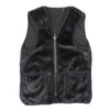 Barbour バブアー 1602078 リバーシブル フロントジップ ファーライナー ベスト ブラック系 36【中古】