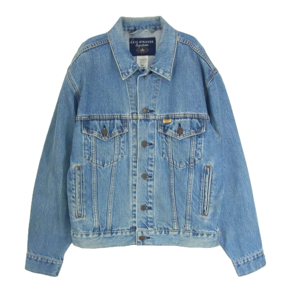 Levi's リーバイス LEVI STRAUSS SIGNATURE リーバイス シグネチャー デニムジャケット インディゴブルー系 S【中古】