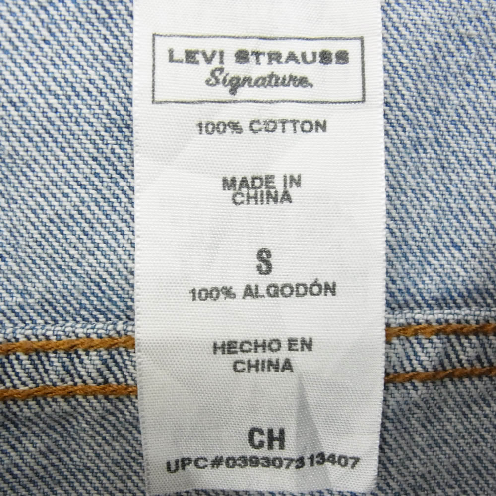 Levi's リーバイス LEVI STRAUSS SIGNATURE リーバイス シグネチャー デニムジャケット インディゴブルー系 S【中古】