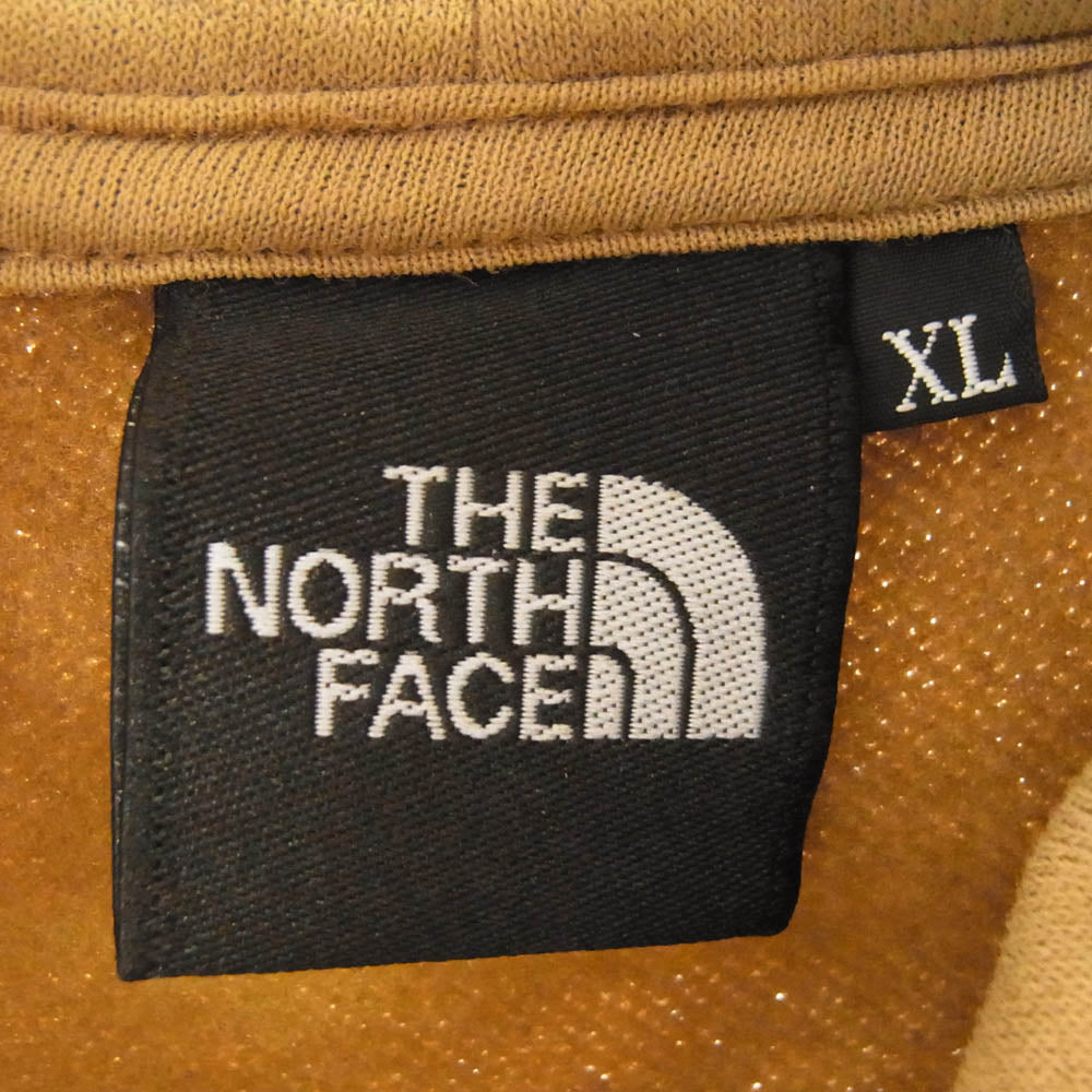 THE NORTH FACE ノースフェイス NT62338 SQUARE Logo Hoodie スクエア ロゴ フーディ パーカー ブラウン系 XL【美品】【中古】