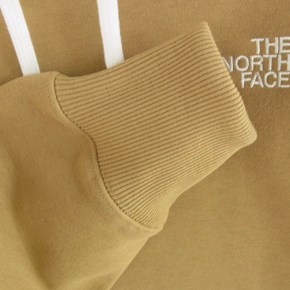 THE NORTH FACE ノースフェイス NT62338 SQUARE Logo Hoodie スクエア ロゴ フーディ パーカー ブラウン系 XL【美品】【中古】