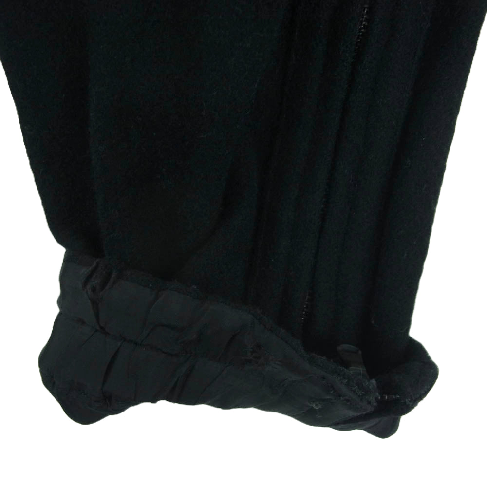 Y's Yohji Yamamoto ワイズ ヨウジヤマモト YV-P32-134 刺繍 デザイン ウール イージー パンツ サイドジップ ブラック系 1【中古】