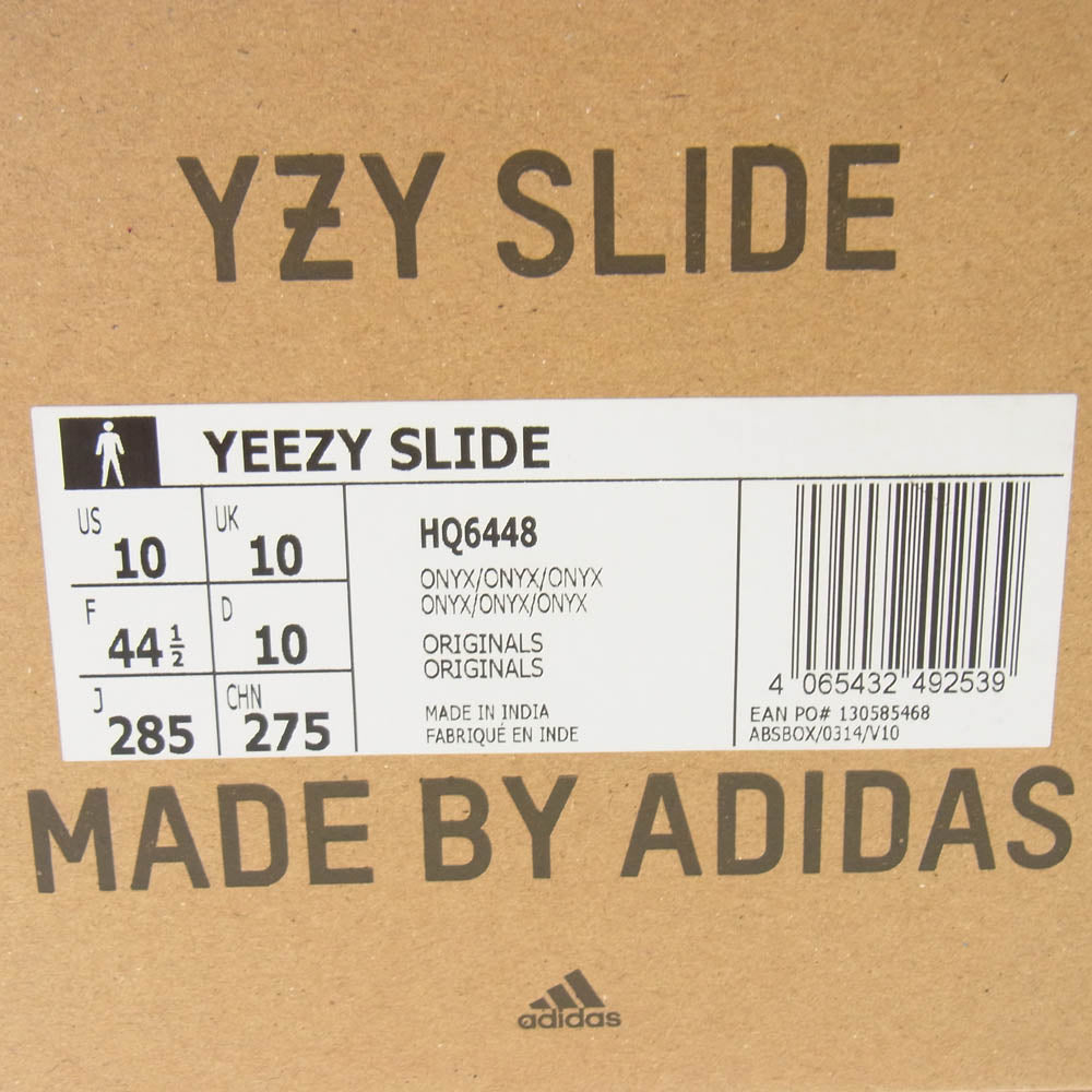 adidas アディダス HQ6448 YEEZY SLIDE ONYX イージースライド オニキス サンダル ブラック系 28.5cm【中古】