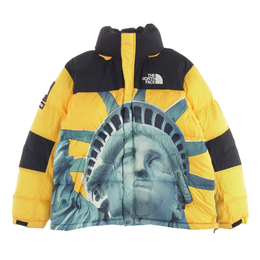 Supreme シュプリーム 19AW NF0A47EW × THE NORTH FACE ノースフェイス Statue of Liberty Baltoro Jacket バルトロ ジャケット イエロー系 L【中古】