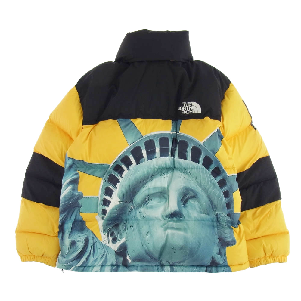 Supreme シュプリーム 19AW NF0A47EW × THE NORTH FACE ノースフェイス Statue of Liberty Baltoro Jacket バルトロ ジャケット イエロー系 L【中古】