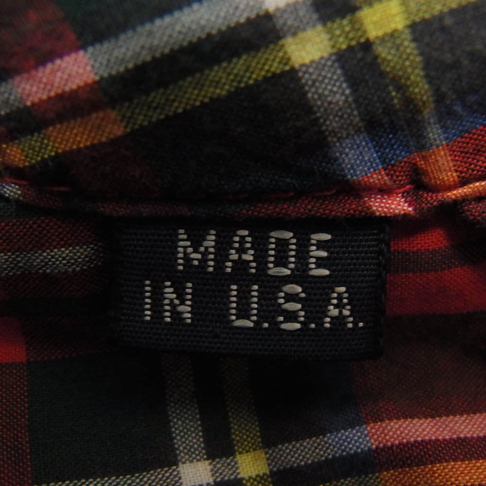 POLO RALPH LAUREN ポロ・ラルフローレン チェック ガウン コート レッド系 M【中古】