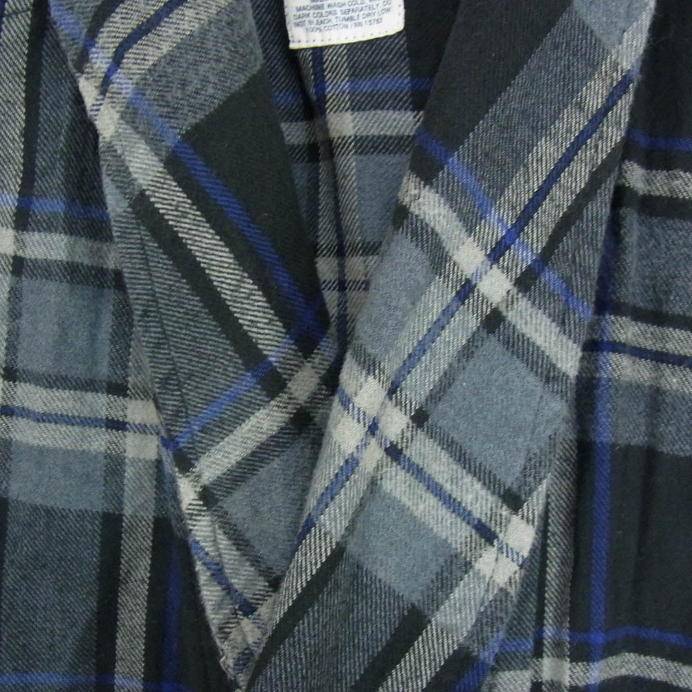 POLO RALPH LAUREN ポロ・ラルフローレン ネル チェック ガウン コート グレー系 XL【中古】