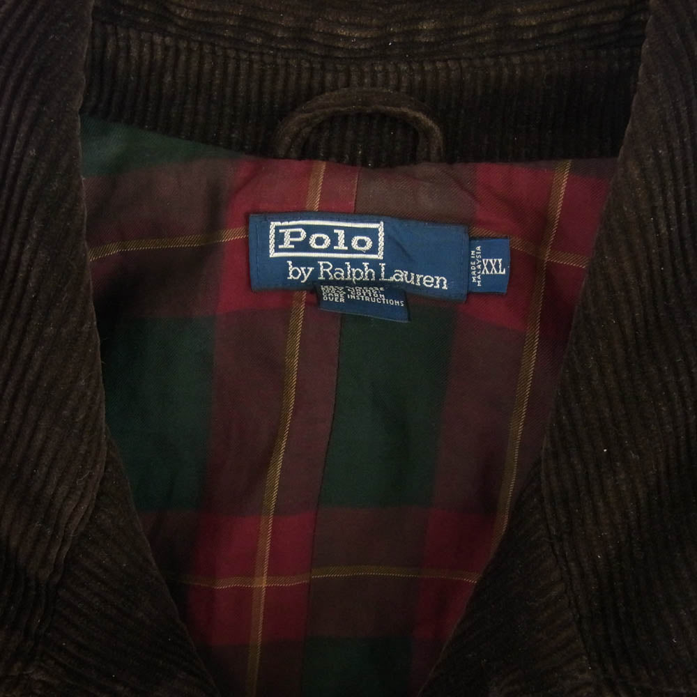 POLO RALPH LAUREN ポロ・ラルフローレン コーデュロイ スポーツマン ハンティング ジャケット ブラウン系 XXL【中古】